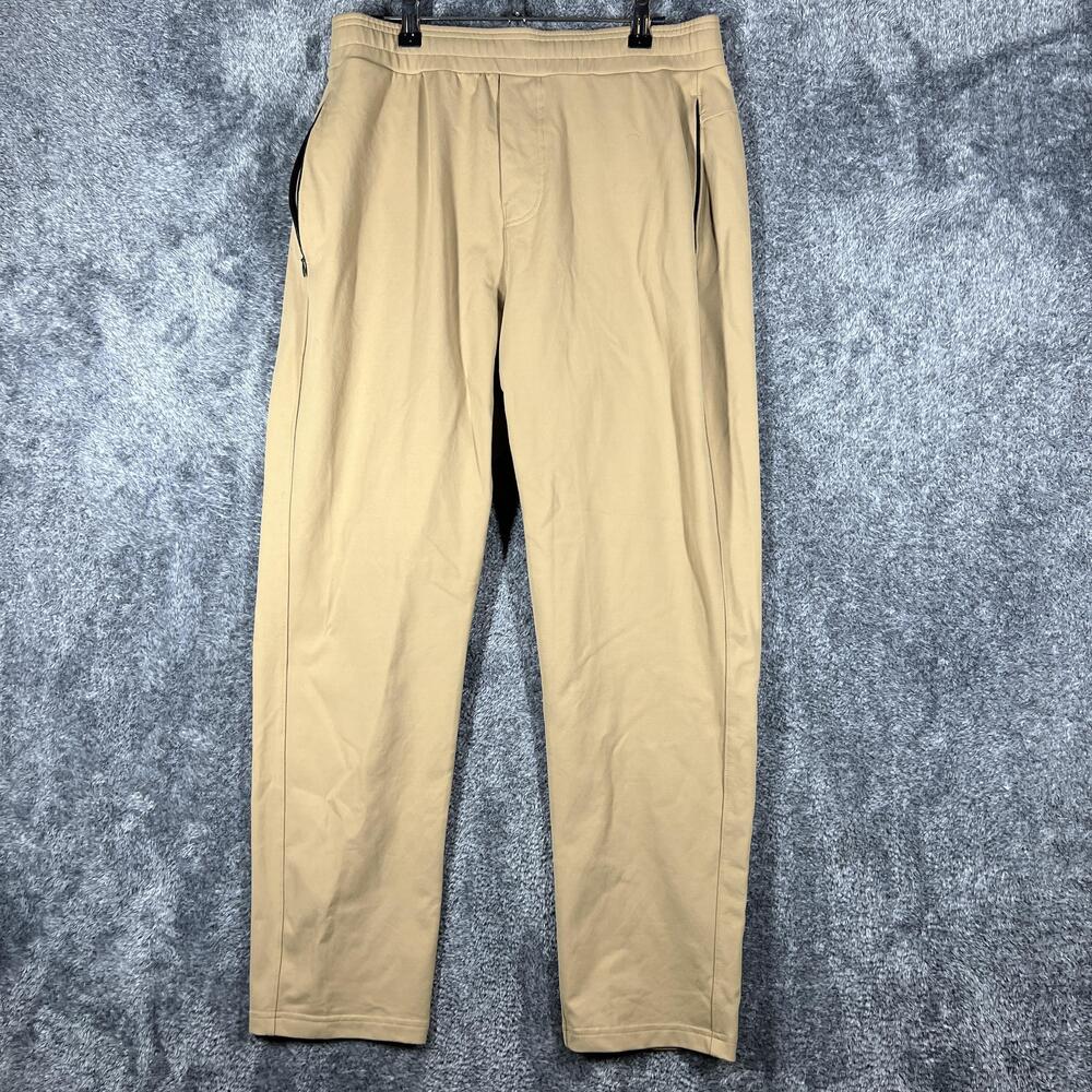 Public Rec Pants Mens 34x30 Beige Chino Slim Microfiber Nylon Spandex Stretch